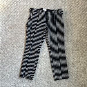 Anthropologie Slim Fit Pants - Black and White